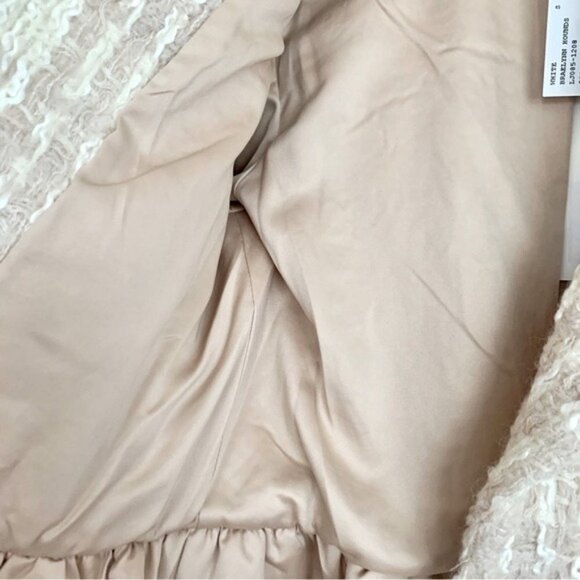 [🌟 PRICE FIRM] LoveShackFancy Puff-Shoulder Houndstooth Boucle Tweed Jacket - Picture 10 of 15